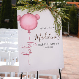 Chicens Rosa - minimalistiskt babyskor för björnba Poster