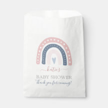 Chicens Rosa och Blue Rainbow Baby Shower