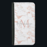 Chicens  Rosa | Ro Gold Foil Monogram Plånboksfodral För Samsung Galaxy S5<br><div class="desc">Girly  Rosa | mobil plånbok för Ro Guld Foil Monogram med folie av trendig rosa eller ro guld och ditt eget namn och monogram.</div>