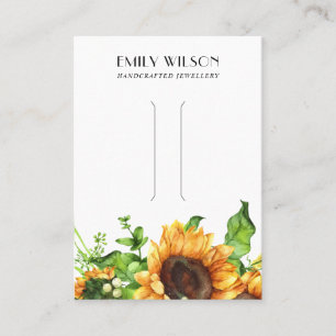 CHICENS SUNFLOWER FALL AUTUMN HAIR CLIP-VISNING VISITKORT