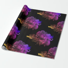 Chicens svarta abstrakt presentpapper