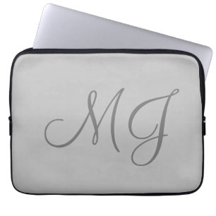 Chicens unika monogram Grått Classical Laptop Fodral