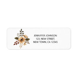 Chicens vattenfärgsfärgsreturadressetikett returadress etikett