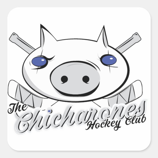 Chicharones Fyrkantigt Klistermärke (Framsida)