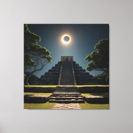 Chichen Itza Eclipse Canvastryck
