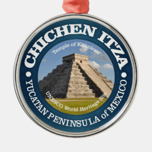 Chichen Itza Julgransprydnad Metall