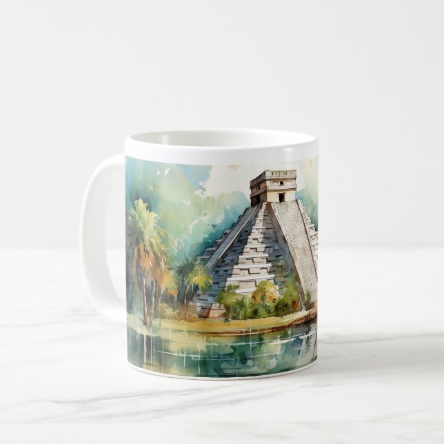 Chichen Itza Kaffemugg (Framsida vänster)