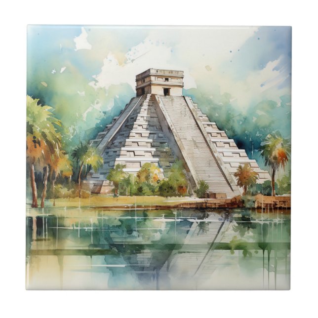 Chichen Itza Kakelplatta (Framsidan)