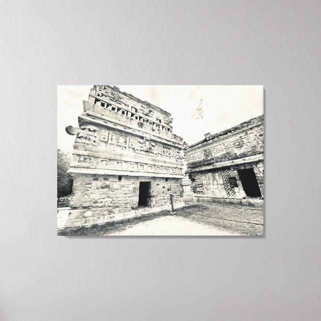 Chichén Itzá: La Iglesia (kyrkan) Canvastryck (Framsida)