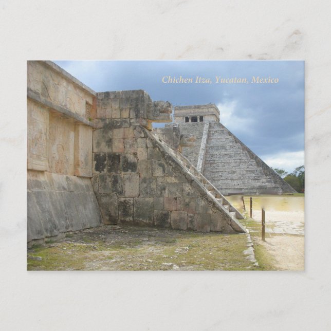 Chichen Itza Mayan Ruin Mexico Postcard Vykort (Framsida)