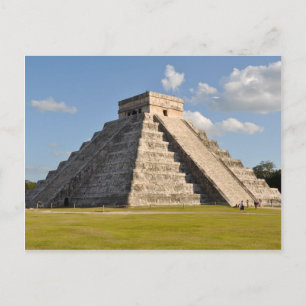 Chichen Itza Mayan Temple i Mexiko Vykort