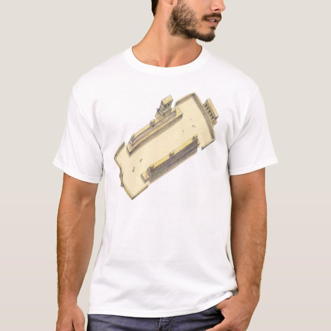 Chichen Itza Mexico. Mesoamerican match T Shirt (Framsida)