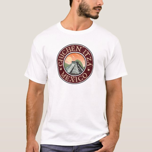 Chichen Itza Mexico skjortor T-shirt (Framsida)