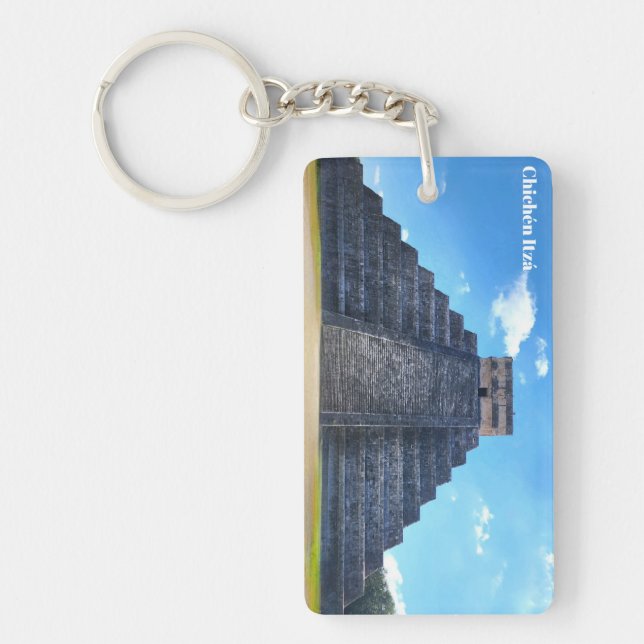 Chichén Itzá Mexico Souvenir Acrylic Keychain (Framsidan)