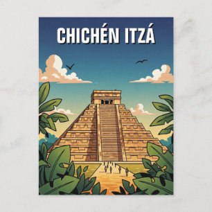 Chichen Itza Mexico Travel Vykort