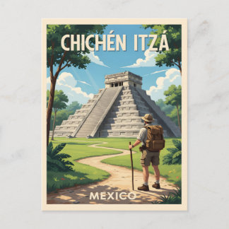 Chichén Itzá Mexiko – Kukulcán-templet Vykort