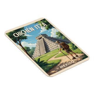 Chichén Itzá Mexiko – Kukulcáns tempel Magnet