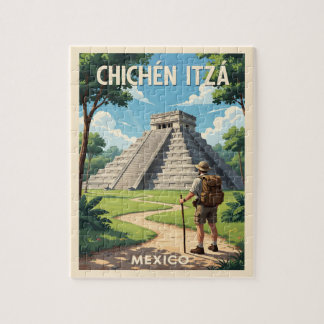 Chichén Itzá Mexiko – Kukulcáns tempel Pussel