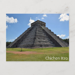 Chichen Itza Mexiko Kukulkan Pyramid 7 Wonders Vykort