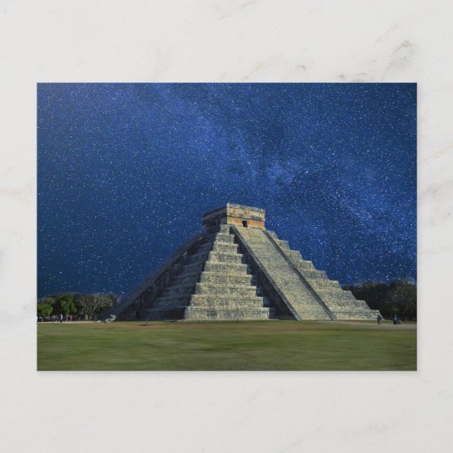 Chichen Itza, Mexiko, pyramid Vykort (Framsida)