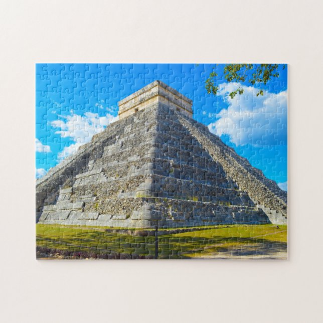 Chichen Itza-pyramiden Mexiko. Pussel (Horisontell)