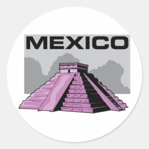 Chichen Itza Runt Klistermärke