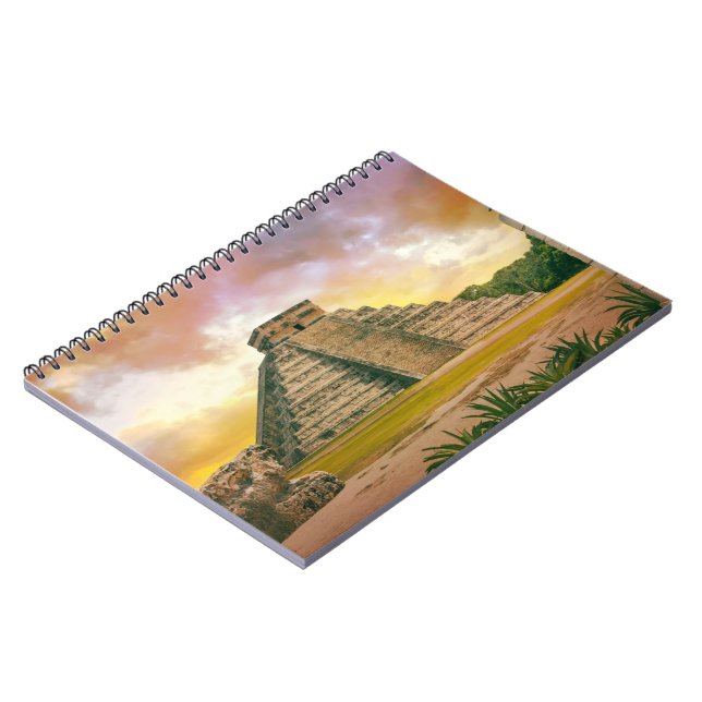 Chichen Itza Spiral Notebook Anteckningsbok (Vänstra Sidan)