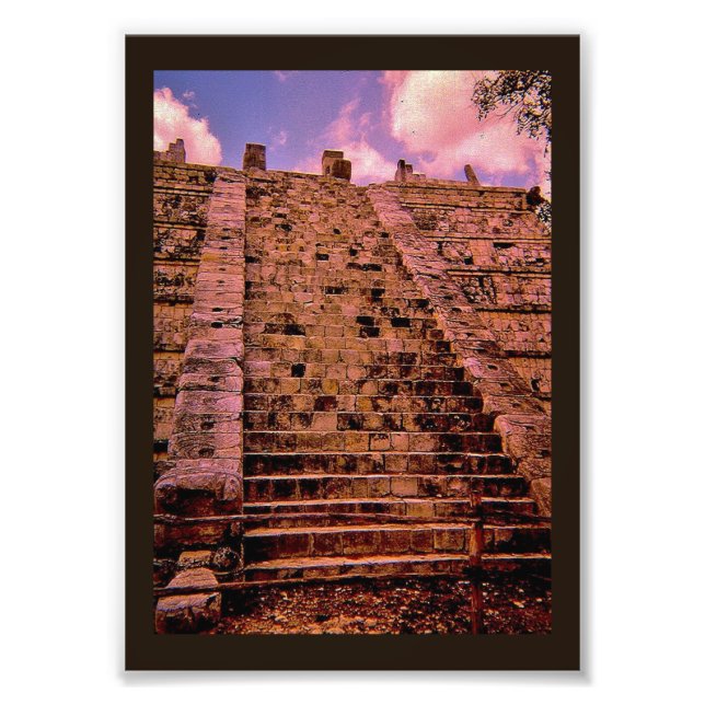 Chichen Itza Staircase Fototryck (Framsidan)