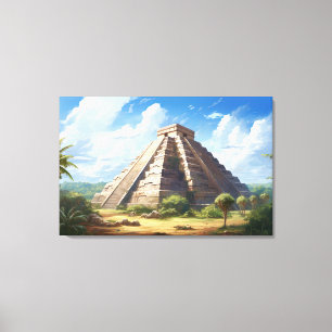 Chichen Itza, Stretched Kanvastryck