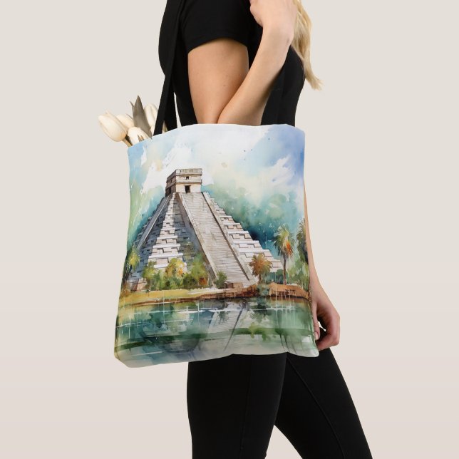 Chichen Itza, stretched Tygkasse (Närbild)