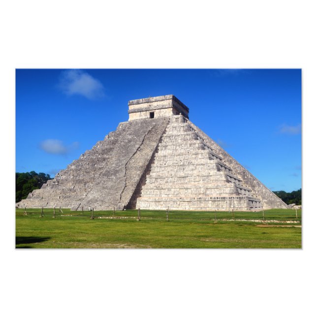 Chichen Itza, Temple-krigare Fototryck (Framsidan)