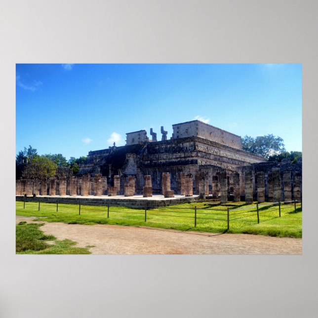 Chichen Itza. Temple-krigare Poster (Framsidan)