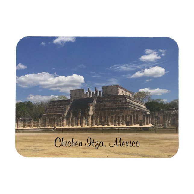 Chichen Itza Temple of the Warriors #3 Magnet (Horisontell)