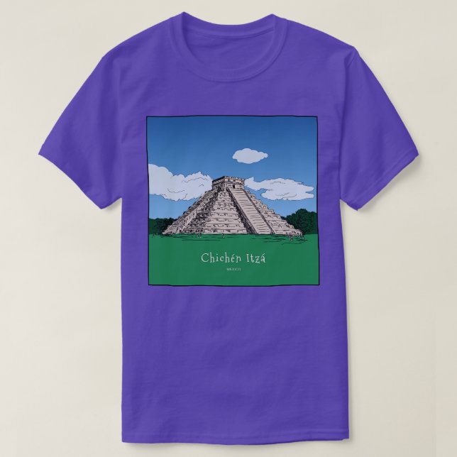 Chichen Itza Temple Ruins Mexico 1 T Shirt (Design framsida)