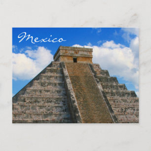 chichen itza temple vykort
