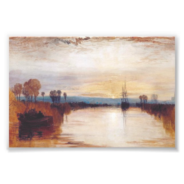 Chichester Canal av Joseph William Turner Fototryck (Framsidan)