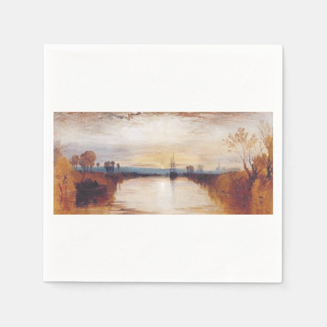 Chichester Canal av Joseph William Turner Pappersservett (Framsidan)