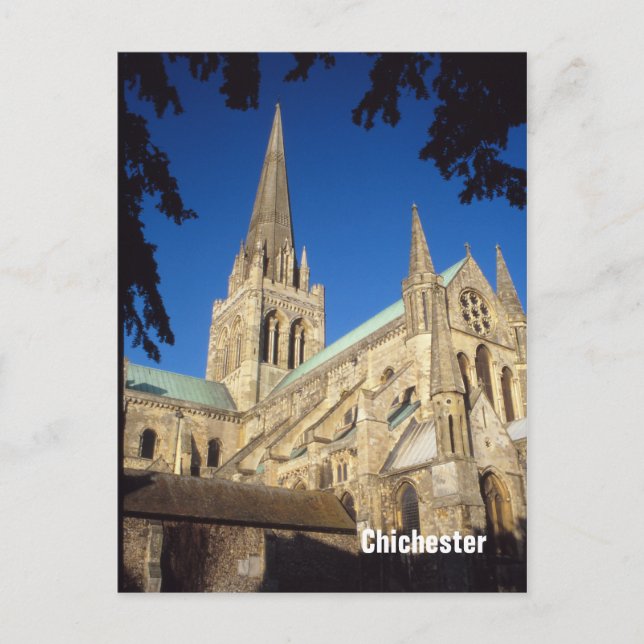 Chichester Cathedral vycard Vykort (Framsida)