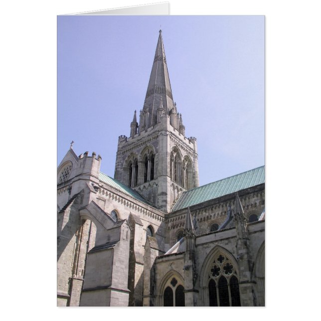 Chichester domkyrka, Sussex, UK Hälsningskort (Framsidan)