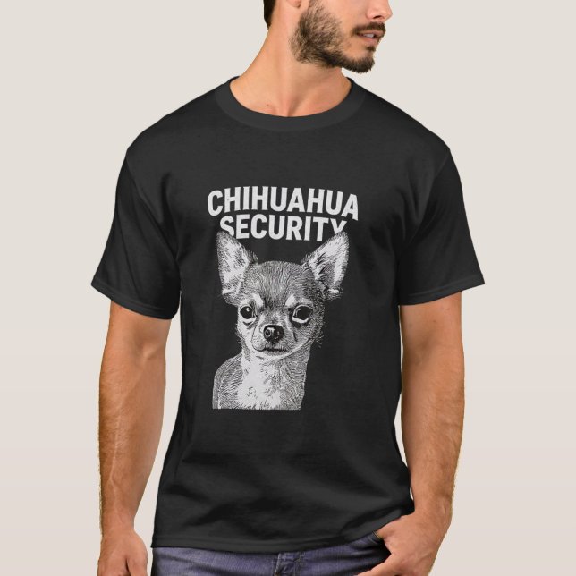 CHICHUAHUA SÄKERHET T SHIRT (Framsida)