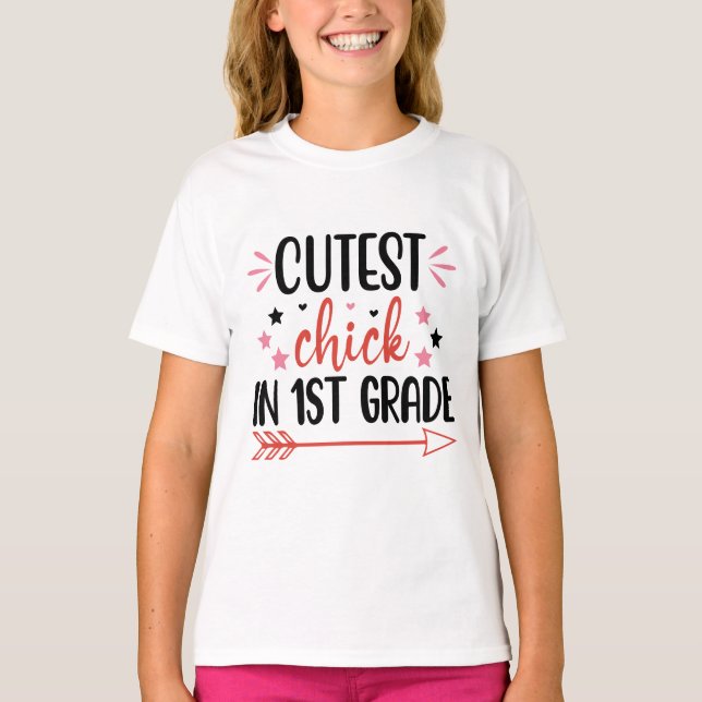 Chick 1:a klass Back to school T-Shirt (Framsida)