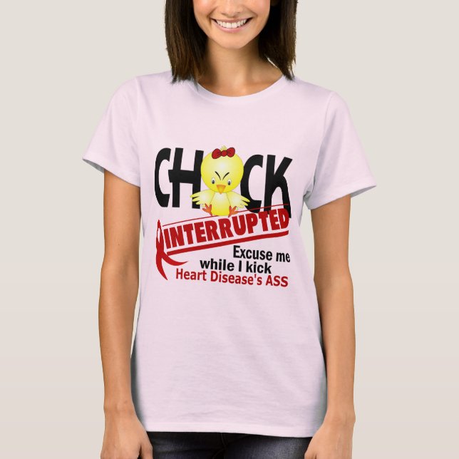 Chick 2 Hjärtsjukdom T Shirt (Framsida)