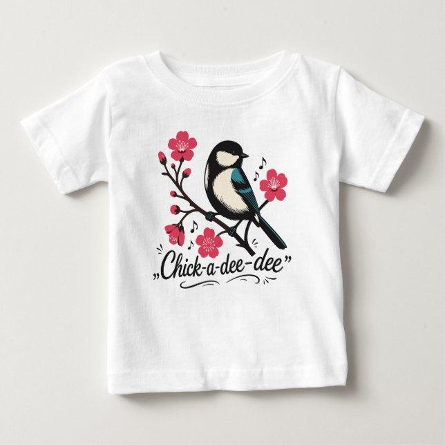 Chick-a-dee-dee-dee mesias sång t shirt (Framsida)