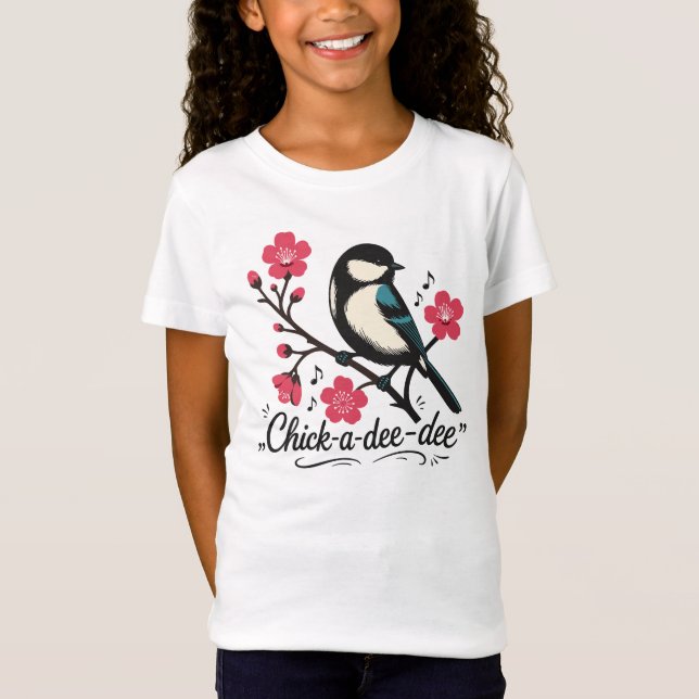 Chick-a-dee-dee-dee mesias sång t shirt (Framsida)