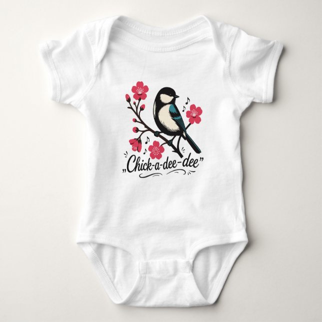Chick-a-dee-dee-dee mesias sång t shirt (Framsida)