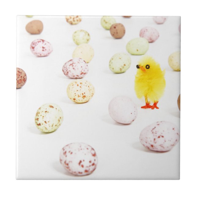 chick ägg påsk kakelplatta (Framsidan)