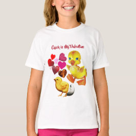 Chick är Mina hjärtans sötande hjärtan, Cute Girls T Shirt