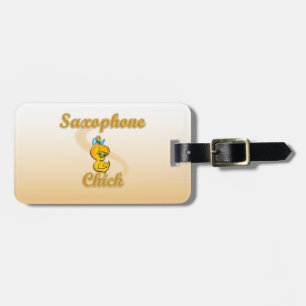 Chick av saxofon bagagebricka