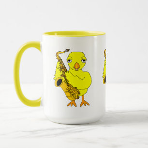 Chick av saxofon mugg
