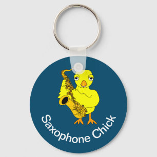 Chick av saxofon nyckelring